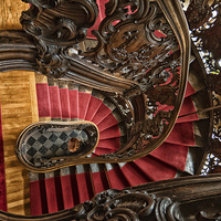 Buy canvas prints of spiral staircase by Jo Beerens