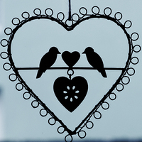 Buy canvas prints of bird heart by Jo Beerens
