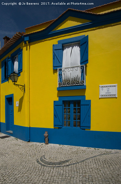 portuguese harbour house Picture Board by Jo Beerens