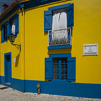 Buy canvas prints of portuguese harbour house by Jo Beerens