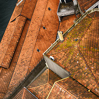 Buy canvas prints of porto roofs by Jo Beerens