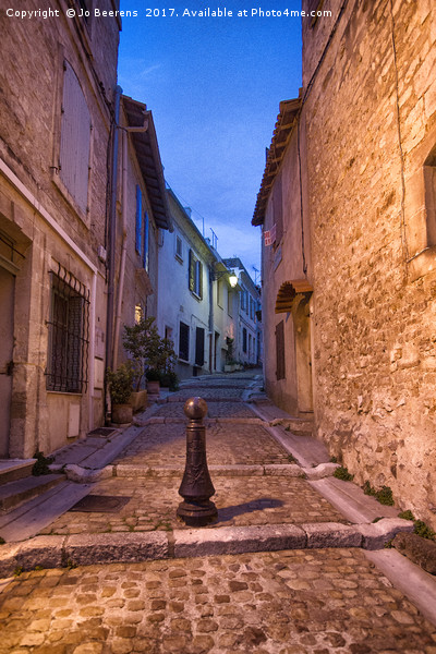 arles alley at night Picture Board by Jo Beerens