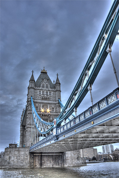 Tower Bridge Portrait HDR Picture Board by Dean Messenger