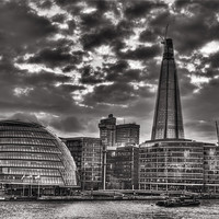 Buy canvas prints of City Hall and Shard by Dean Messenger