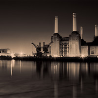 Buy canvas prints of battersea Power Station Toned by Dean Messenger