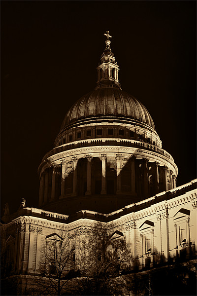 St Pauls Dome Framed Print by Dean Messenger