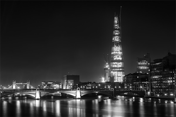 shard at night Picture Board by Dean Messenger
