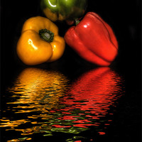 Buy canvas prints of Peppers, Peppers, Peppers by Dean Messenger