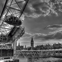 Buy canvas prints of London Eye and Big Ben by Dean Messenger