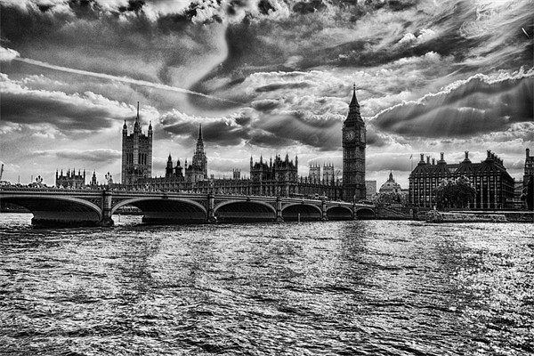 Westminster and Big Ben Picture Board by Dean Messenger