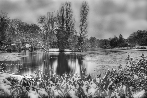Lake at Winter Picture Board by Dean Messenger