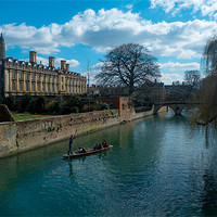 Buy canvas prints of Clare College, Cambridge by Dean Messenger