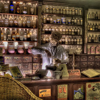 Buy canvas prints of The Apothecary by Dean Messenger