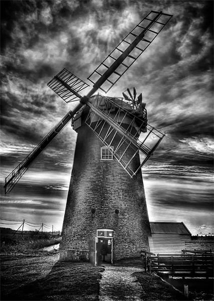 Horsey Windpump HDR Picture Board by Dean Messenger