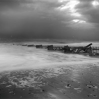 Buy canvas prints of Caister beach iphone Case by Dean Messenger