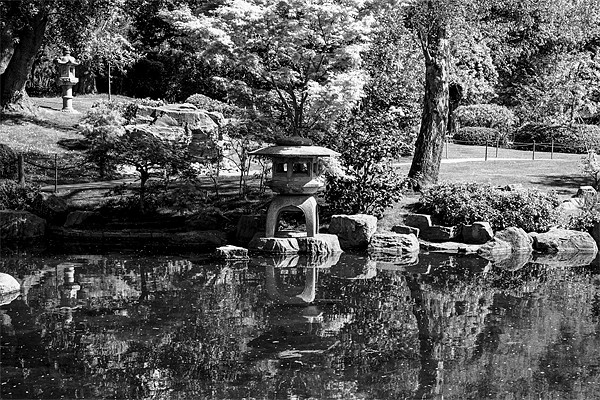 Kyoto japanese Gardens Picture Board by Dean Messenger