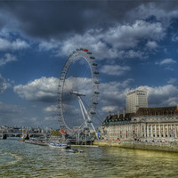 Buy canvas prints of The London Eye by Dean Messenger