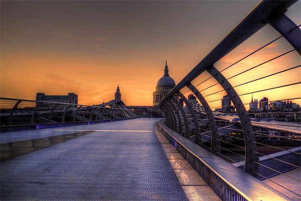St Pauls at Sunset Picture Board by Dean Messenger