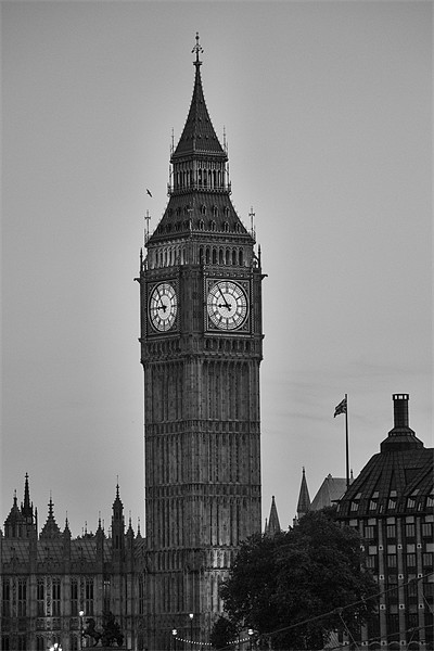 Londons Big Ben Picture Board by Dean Messenger