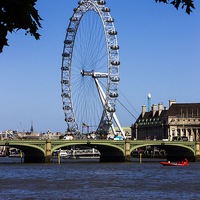 Buy canvas prints of London Eye by Dean Messenger