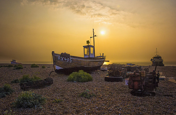 Dungeness boats Picture Board by Dean Messenger