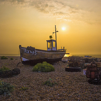 Buy canvas prints of Dungeness boats by Dean Messenger