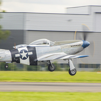 Buy canvas prints of P-51D Mustang by Dean Messenger