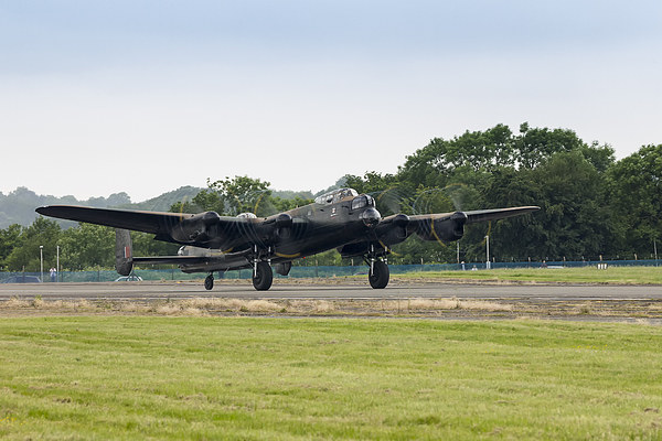 Avro Lancaster takeoff Picture Board by Dean Messenger