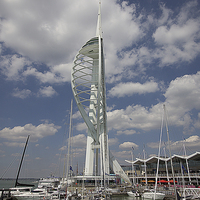 Buy canvas prints of  Spinnaker Tower by Dean Messenger