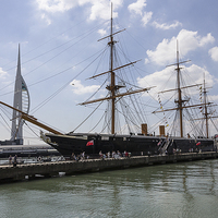 Buy canvas prints of  HMS Warrior by Dean Messenger