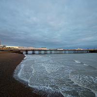 Buy canvas prints of  Brighton Marine Palace and Pier by Dean Messenger