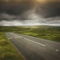 Buy canvas prints of Dartmoors Winding road by Dean Messenger