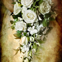 Buy canvas prints of bridal bouquet by meirion matthias