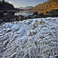 Buy canvas prints of frosty morning in snowdonia by meirion matthias