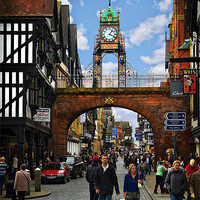 Buy canvas prints of the eastgate clock by meirion matthias