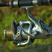 Buy canvas prints of Fishing reel by Mandy Rice