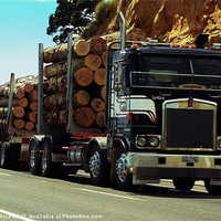 Buy canvas prints of Logger Truck NZ by Mandy Rice