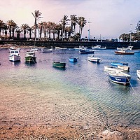 Buy canvas prints of Moored boats by Mandy Rice