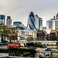 Buy canvas prints of London view from Tower of London by Mandy Rice