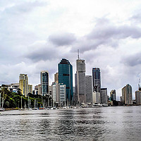 Buy canvas prints of Brisbane River by Mandy Rice