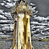 Buy canvas prints of Ardrossan Lighthouse by Fiona Messenger