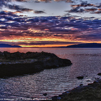 Buy canvas prints of Sunset over the Isles by Fiona Messenger