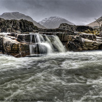 Buy canvas prints of River Etive by Fiona Messenger