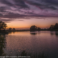 Buy canvas prints of Fields End Water Sunset by Fiona Messenger