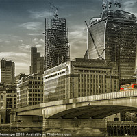 Buy canvas prints of London North Bank by Fiona Messenger