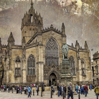 Buy canvas prints of St Giles Cathedral  Edinburgh by Fiona Messenger