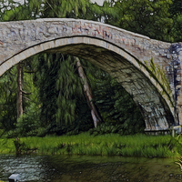 Buy canvas prints of Brig O Doon by Fiona Messenger