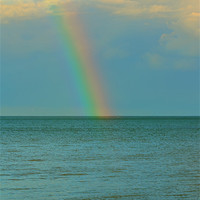 Buy canvas prints of Rainbow at sea by Sara Messenger