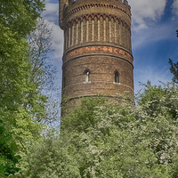Buy canvas prints of  Park hill Water Tower, Croydon  by Sara Messenger