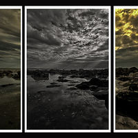 Buy canvas prints of Newhaven triptych by Sara Messenger